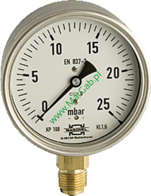 Manometr 0-160 mbar